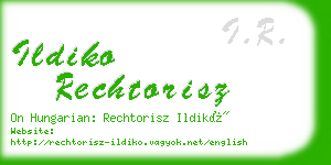 ildiko rechtorisz business card